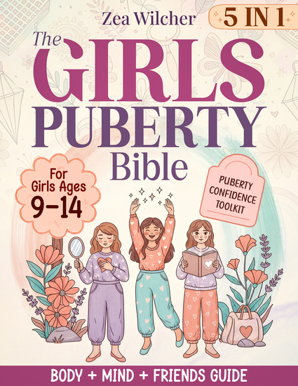 The Girls' Puberty Bible - [5 in 1] The A-Z Guide to Decoding Your Changing Body Taming the Emotional Rollercoaster and Confidently Navigating Friendships - cover