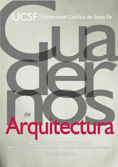 Arquitectura y urbanismo - Derecho urbano Municipalizar es el nuevo nombre del federalismo - cover