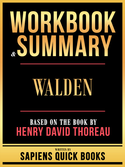 Workbook & Summary - Walden - Based On The Book By Henry David Thoreau - cover