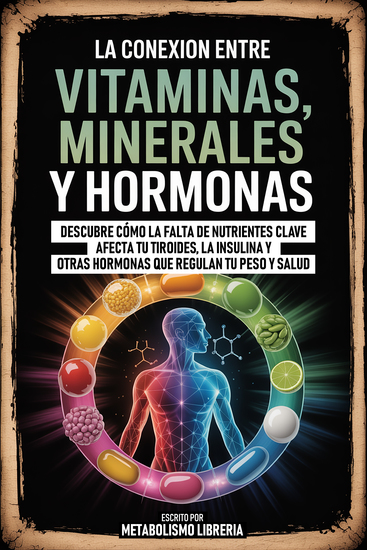 La Conexion Entre Vitaminas Minerales Y Hormonas - Descubre Cómo La Falta De Nutrientes Clave Afecta Tu Tiroides La Insulina Y Otras Hormonas Que Regulan Tu Peso Y Salud - cover