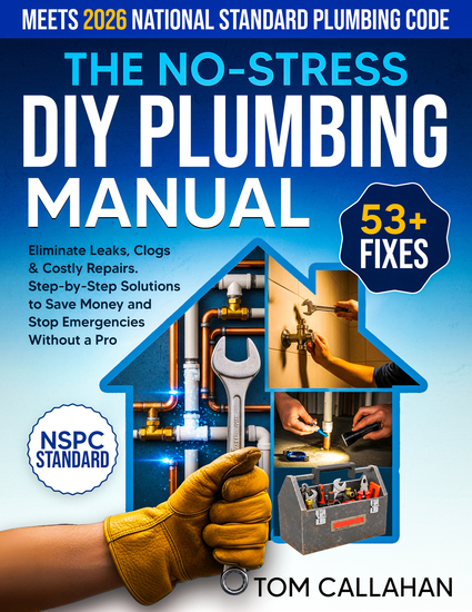 The No-Stress DIY Plumbing Manual - 53+ Easy Fixes Backed by NSPC Standards to Eliminate Leaks Clogs & Costly Repairs - cover
