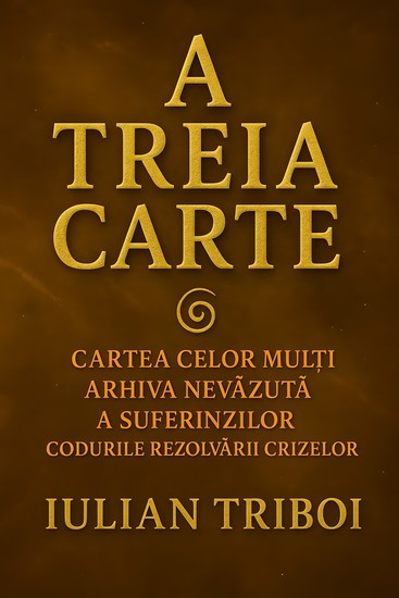 A Treia Carte - Cartea celor mulți Arhiva nevăzută a suferinzilor Codurile rezolvării crizelor - cover