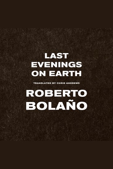 Last Evenings on Earth - cover