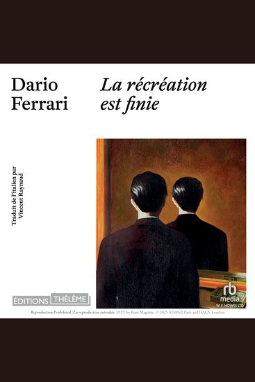 La Récréation est finie - cover