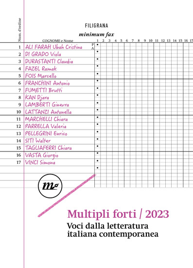 Multipli forti 2023 - Voci dalla letteratura italiana contemporanea - cover
