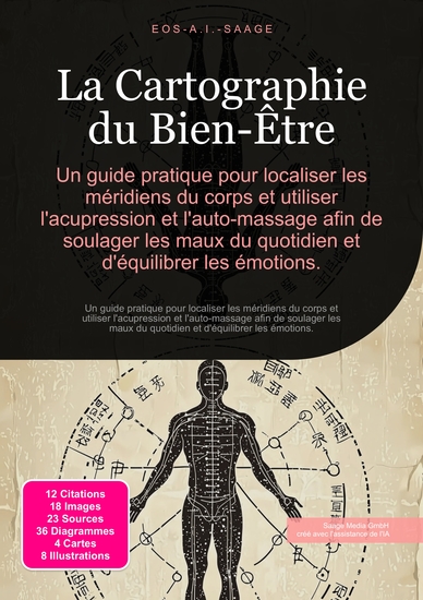 La Cartographie du Bien-Être - Un guide pratique pour localiser les méridiens du corps et utiliser l'acupression et l'auto-massage afin de soulager les maux du quotidien et d'équilibrer les émotions - cover
