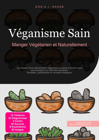 Véganisme Sain - Manger Végétarien et Naturellement - cover