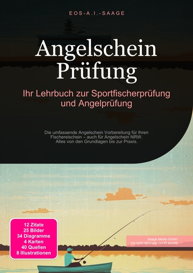 Angelschein Prüfung - Ihr Lehrbuch zur Sportfischerprüfung und Angelprüfung - cover