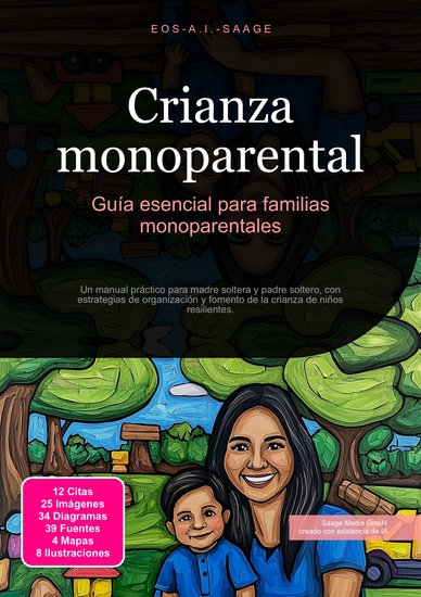 Crianza monoparental - Guía esencial para familias monoparentales - cover