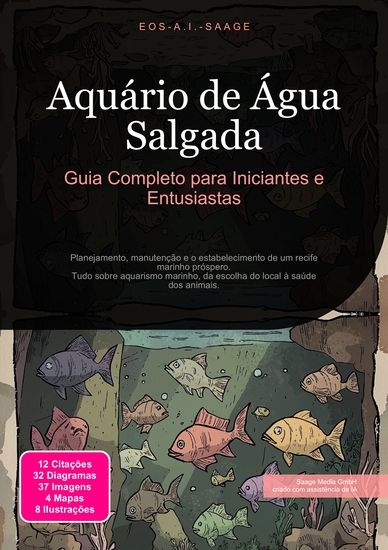 Aquário de Água Salgada - Guia Completo para Iniciantes e Entusiastas - cover