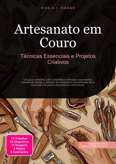 Artesanato em Couro - Técnicas Essenciais e Projetos Criativos - cover