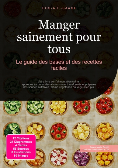 Manger sainement pour tous - Le guide des bases et des recettes faciles - cover