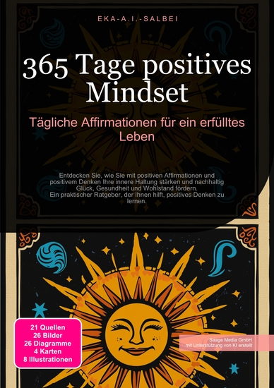 365 Tage positives Mindset - Tägliche Affirmationen für ein erfülltes Leben - cover