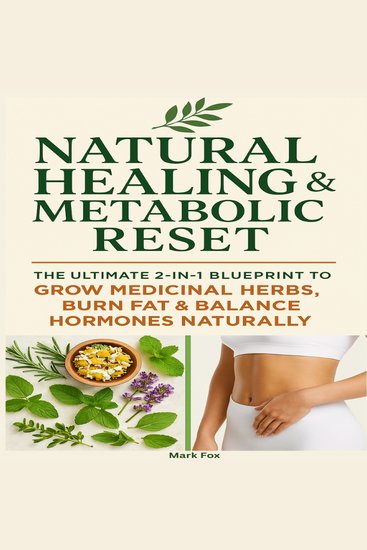 Natural Healing & Metabolic Reset - The Ultimate 2-in-1 Blueprint to Grow Medicinal Herbs Burn Fat & Balance Hormones Naturally - cover