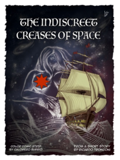 The indiscreet creases of space - colored comic and short novel - cover