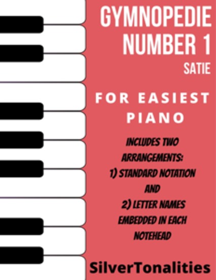 Gymnopedie Number 1 Easiest Piano Sheet Music Combo - cover