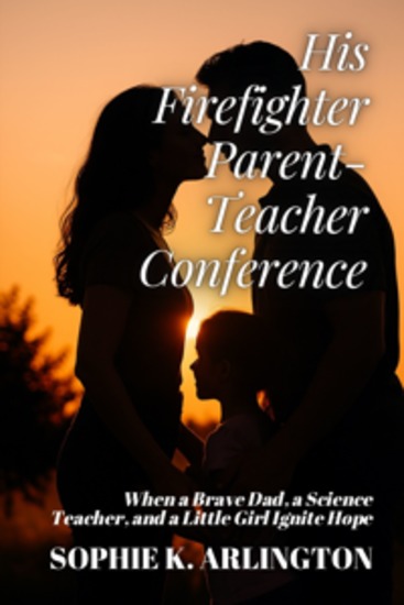 His Firefighter Parent-Teacher Conference - When a Brave Dad a Science Teacher and a Little Girl Ignite Hope - cover