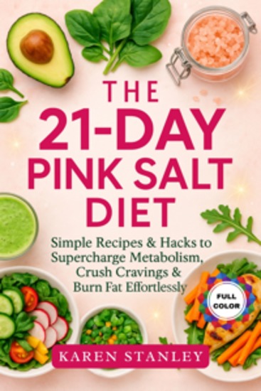 The 21-Day Pink Salt Diet - Simple Recipes & Hacks to Supercharge Metabolism Crush Cravings & Burn Fat Effortlessly - cover