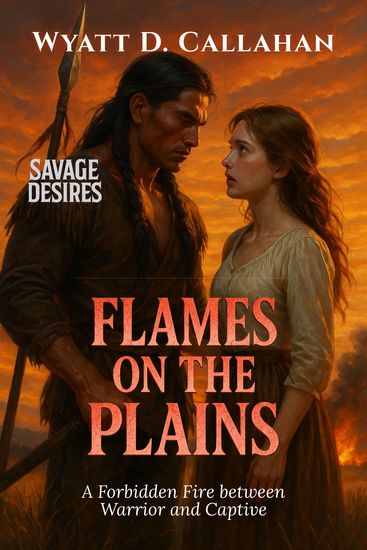 Flames on the Plains - A Forbidden Fire Between Warrior and Captive - cover