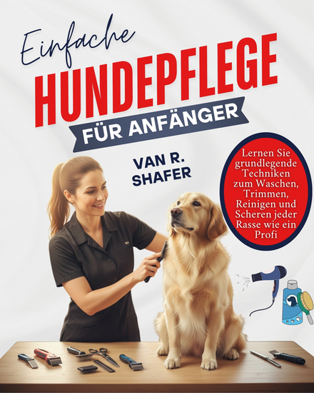 Einfache Hundepflege für Anfänger - Lernen Sie grundlegende Techniken zum Waschen Trimmen Reinigen und Scheren jeder Rasse wie ein Profi - cover