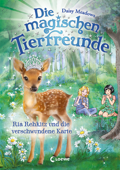 Die magischen Tierfreunde (Band 16) - Ria Rehkitz und die verschwundene Karte - Erstlesebuch mit süßen Tieren ab 7 Jahren - cover