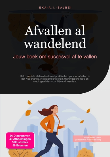 Afvallen al wandelend - Jouw boek om succesvol af te vallen - cover
