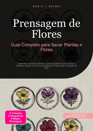Prensagem de Flores - Guia Completo para Secar Plantas e Flores - cover