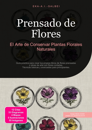 Prensado de Flores - El Arte de Conservar Plantas Florales Naturales - cover