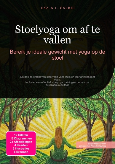 Stoelyoga om af te vallen - Bereik je ideale gewicht met yoga op de stoel - cover