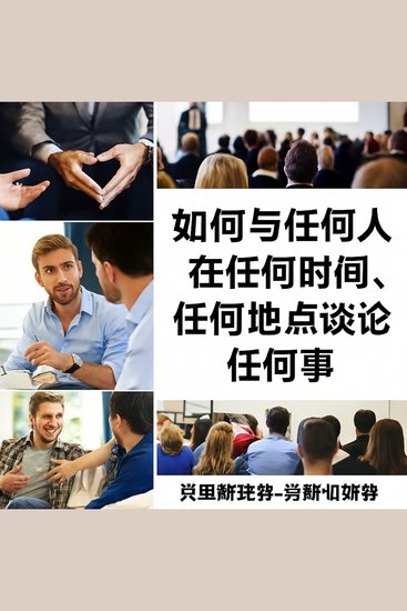 如何随时随地与任何人谈论任何事情，与任何人交谈。 - cover
