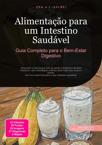 Alimentação para um Intestino Saudável - Guia Completo para o Bem-Estar Digestivo - cover