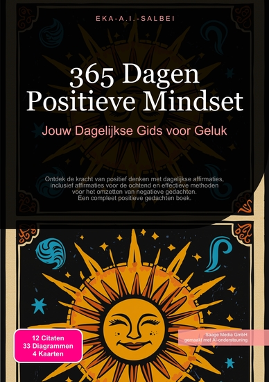 365 Dagen Positieve Mindset - Jouw Dagelijkse Gids voor Geluk - cover