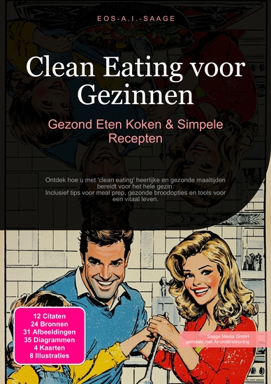 Clean Eating voor Gezinnen - Gezond Eten Koken & Simpele Recepten - cover