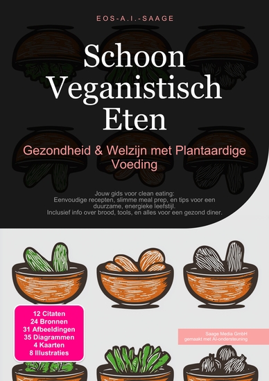 Schoon Veganistisch Eten - Gezondheid & Welzijn met Plantaardige Voeding - cover