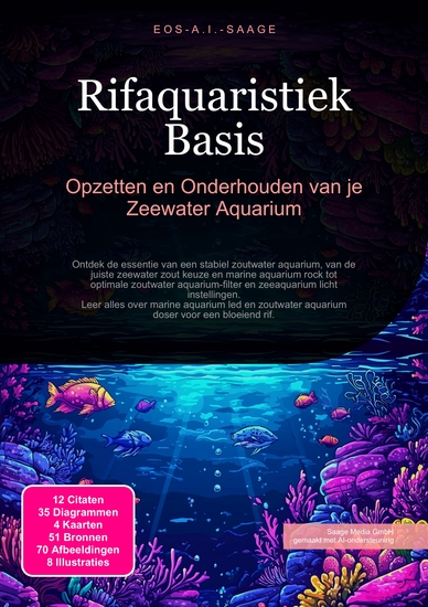 Rifaquaristiek Basis - Opzetten en Onderhouden van je Zeewater Aquarium - cover