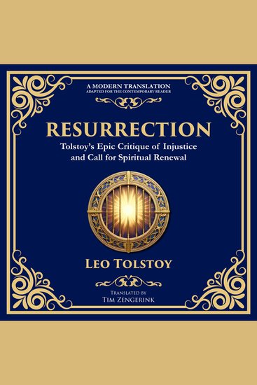 Resurrection - A Powerful Story of Guilt Redemption and Social Justice - cover