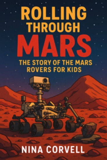 Rolling Through Mars - The Story of the Mars Rovers for Kids - cover