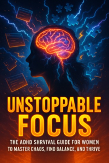 Unstoppable Focus - The ADHD Survival Guide for Women to Master Chaos Find Balance and Thrive - cover