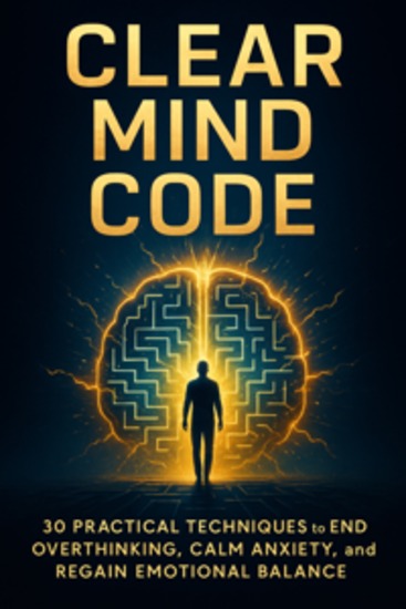 Clear Mind Code - 30 Practical Techniques to End Overthinking Calm Anxiety and Regain Emotional Balance - cover