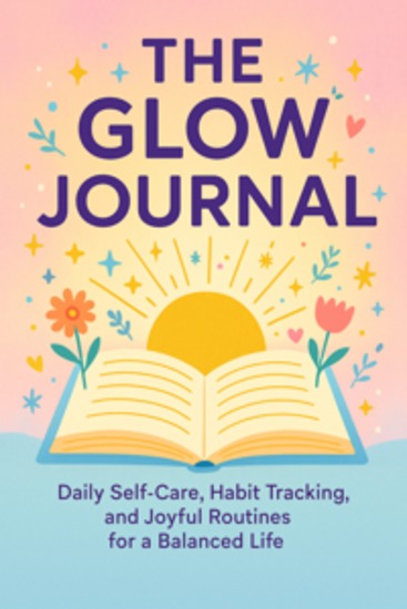 The Glow Journal Daily Self-Care Habit Tracking and Joyful Routines for a Balanced Life - cover