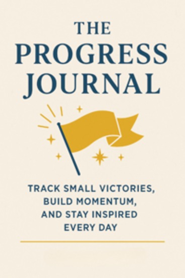 The Progress Journal Track Small Victories Build Momentum and Stay Inspired Every Day - cover