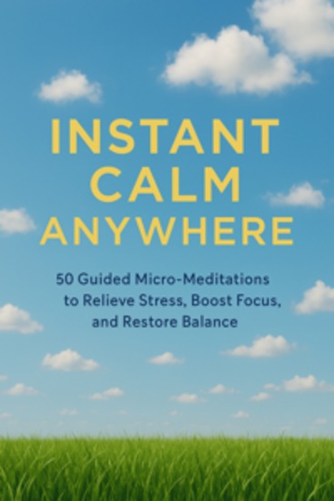 Instant Calm Anywhere 50 Guided Micro-Meditations to Relieve Stress Boost Focus and Restore Balance - cover