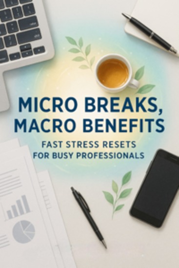 Micro Breaks Macro Benefits: Fast Stress Resets for Busy Professionals A Research-Backed Guide to Restoring Focus Energy and Calm in Minutes - cover