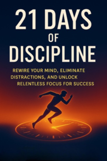 21 Days of Discipline: Rewire Your Mind Eliminate Distractions and Unlock Relentless Focus for Success - cover