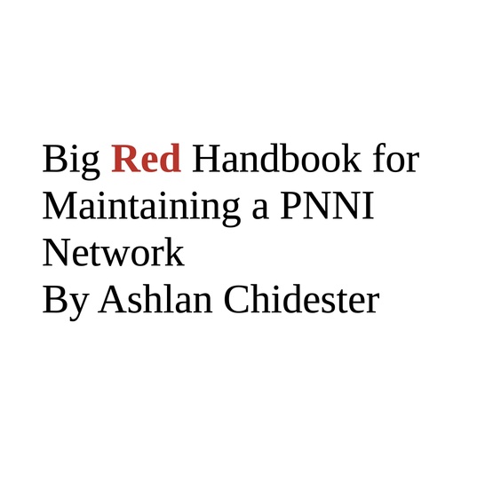 Big Red Handbook for Maintaining a PNNI Network - cover