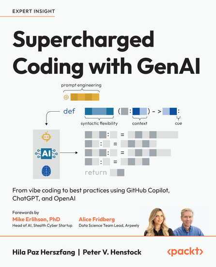 Supercharged Coding with GenAI - From vibe coding to best practices using GitHub Copilot ChatGPT and OpenAI - cover