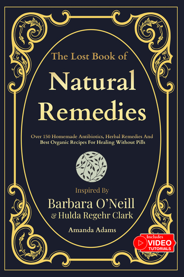 The Lost Book Of Natural Remedies - Over 150 Homemade Antibiotics Herbal Remedies and Best Organic Recipes For Healing Without Pills Inspired By Barbara O’niell and hulda clark - cover
