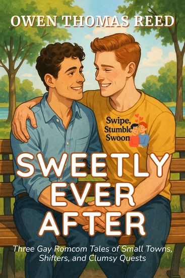 Sweetly Ever After - Three Gay Romcom Tales of Small Towns Shifters and Clumsy Quests - cover