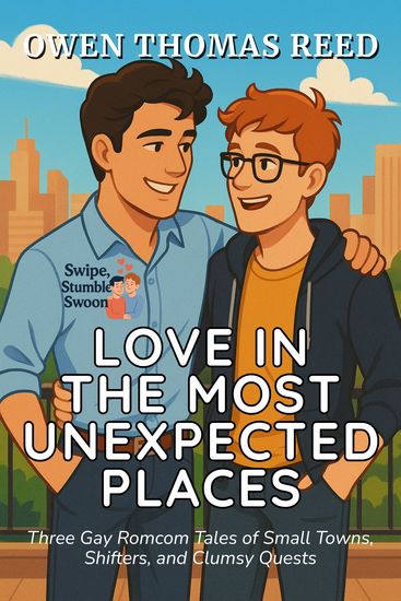 Love in the Most Unexpected Places - Three Gay Romcom Tales of Offices Magic and Modern Mischief - cover