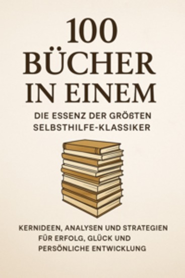 100 Bücher in Einem: Die Essenz der größten Selbsthilfe-Klassiker Kernideen Analysen und Strategien für Erfolg Glück und persönliche Entwicklung - cover